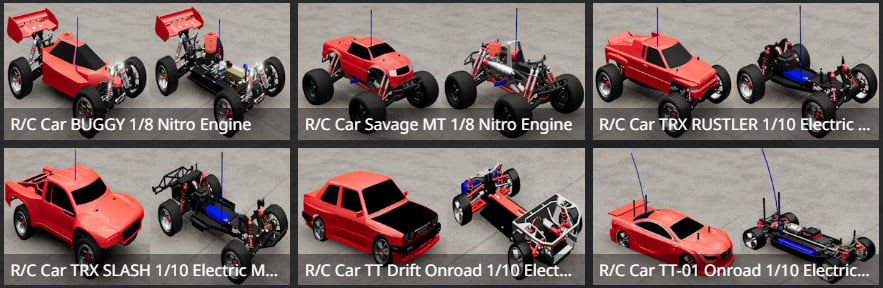 DEFINITIVE BEAMNG RC CAR PACK FREE VERSION - 6 CARS